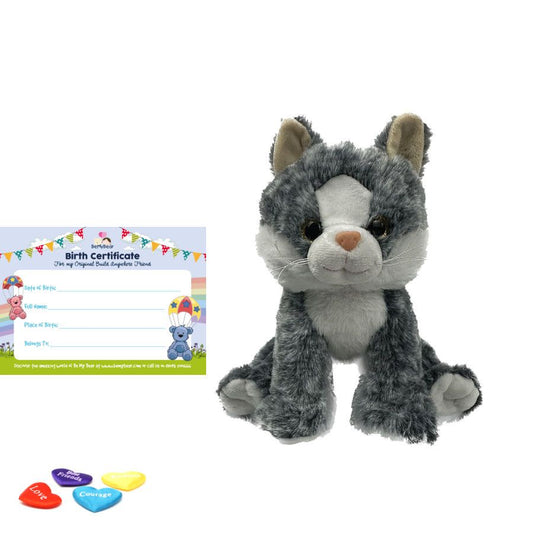 Tahla Tabby Cat 8" Eco Animal Skin build a bear full kit.