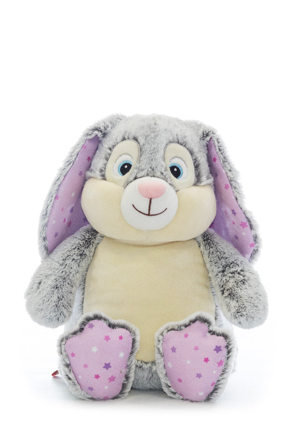 Cubbies Grey and pink Bunny – Bubblegum