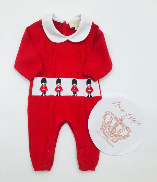 Caramelo boys red soldier knitted set / 205075