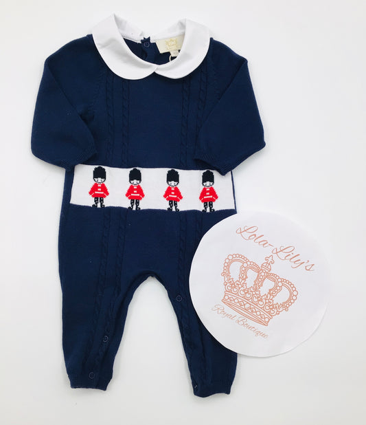 Caramelo boys navy soldier knitted set / 205075