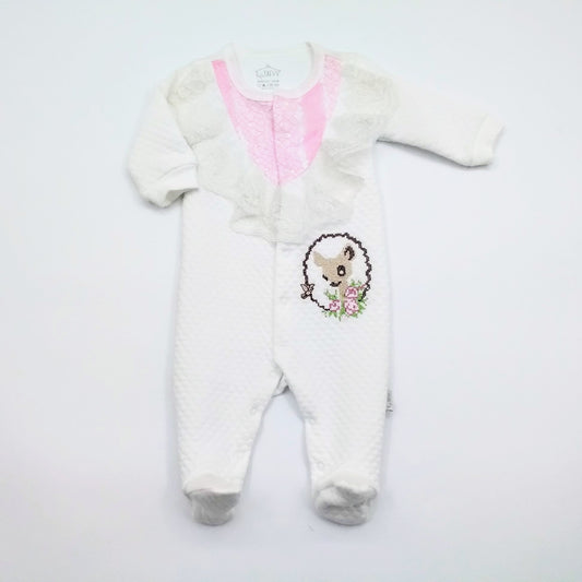 t.f.TAFYY floral Bambi baby grow (50503)