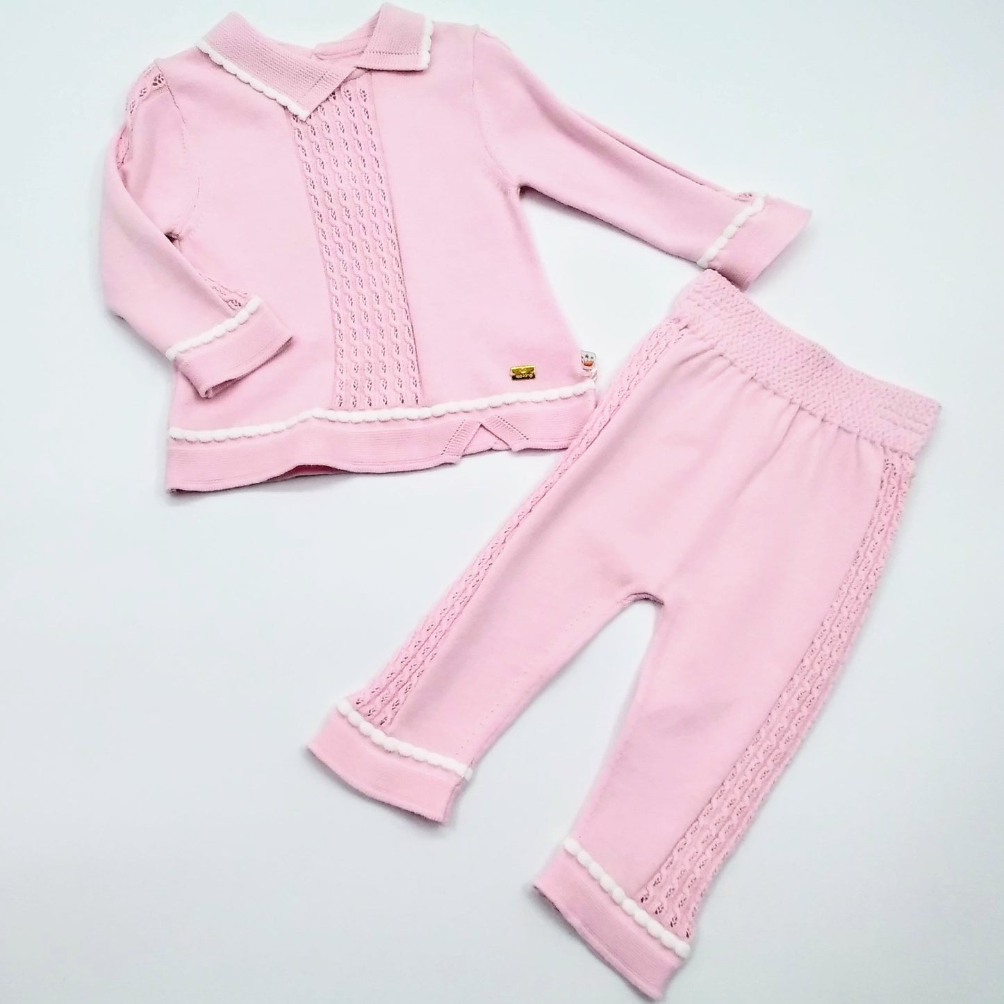 Leo king pink and creme 2pc set  (8344-pink)