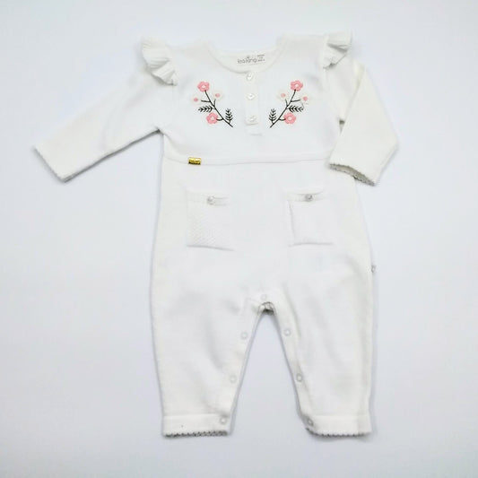 Leo king creme flower romper (83491)