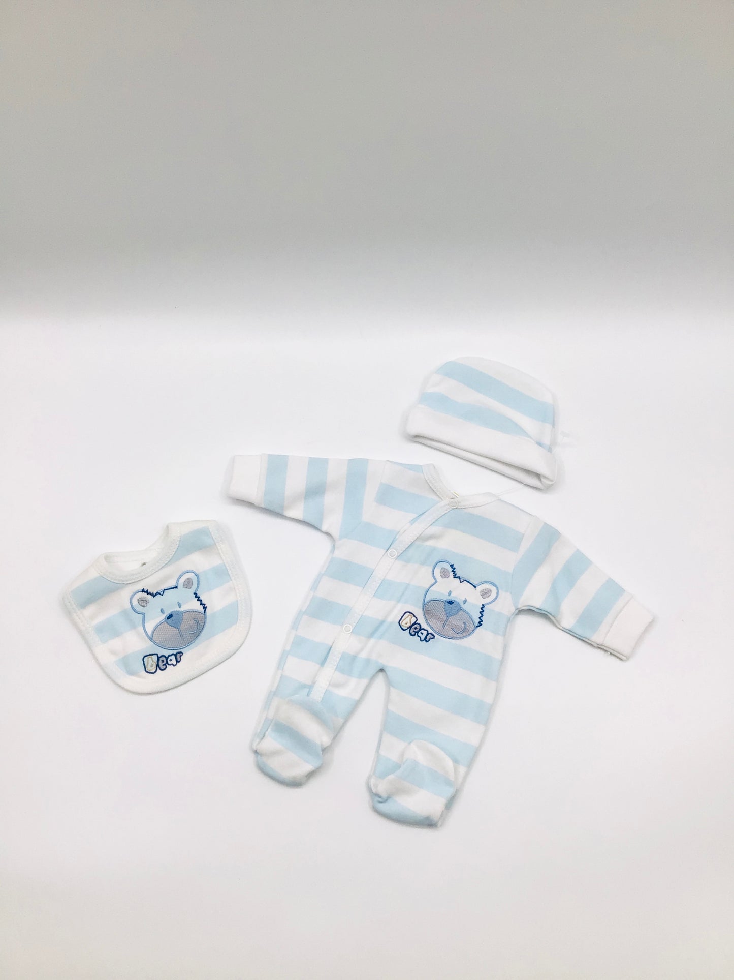 Boys prem baby 3pc bear set