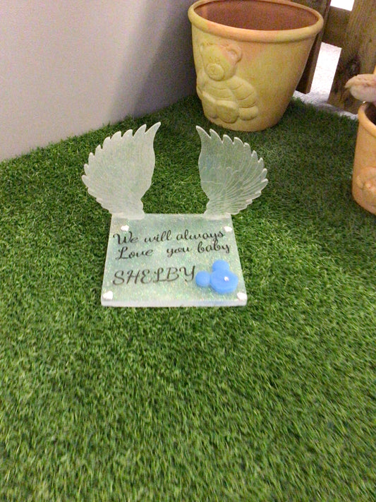 7'' Personalised angel base / size 7'' by 7'' by 7''