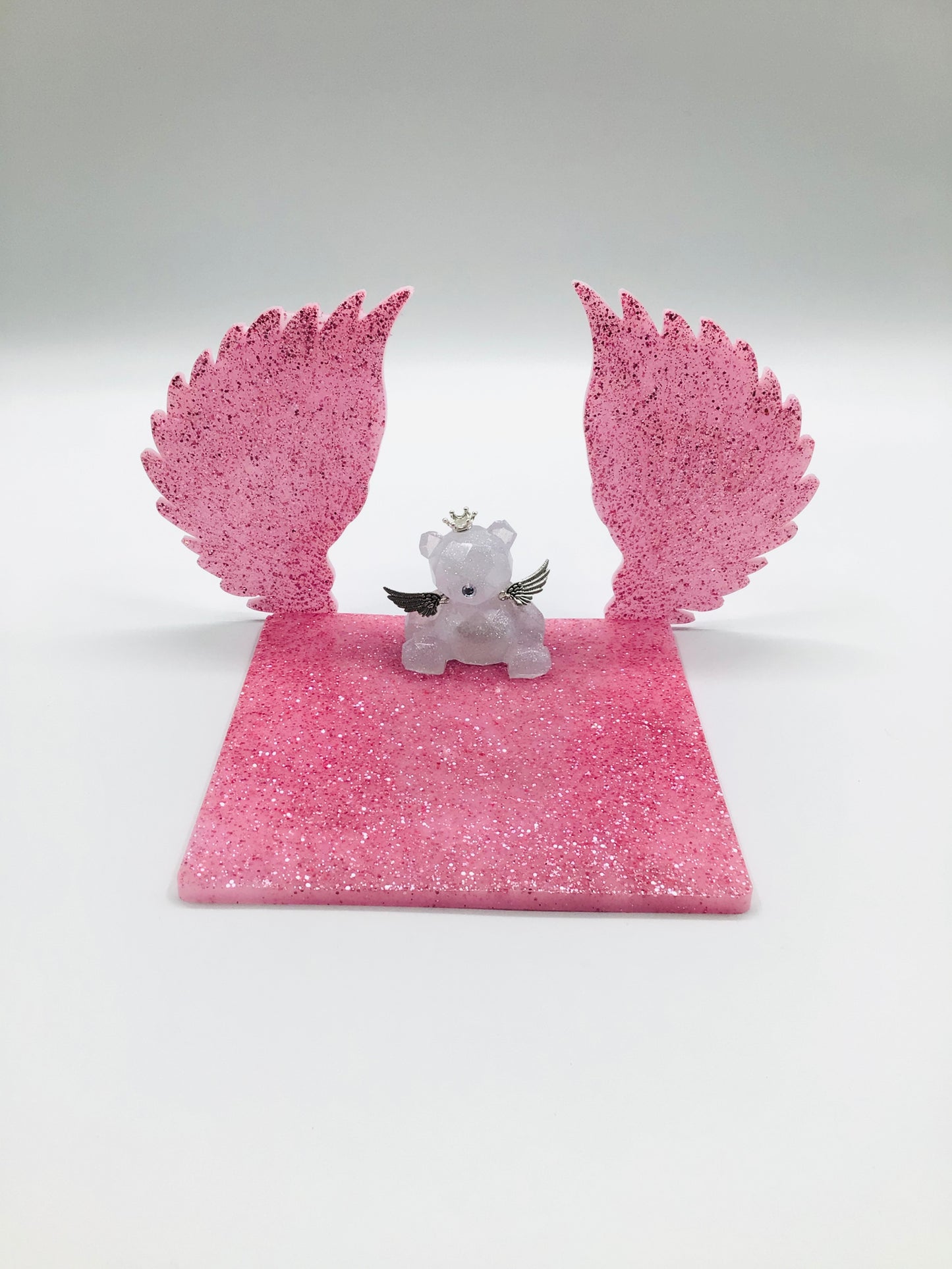 Pink glitter angel base