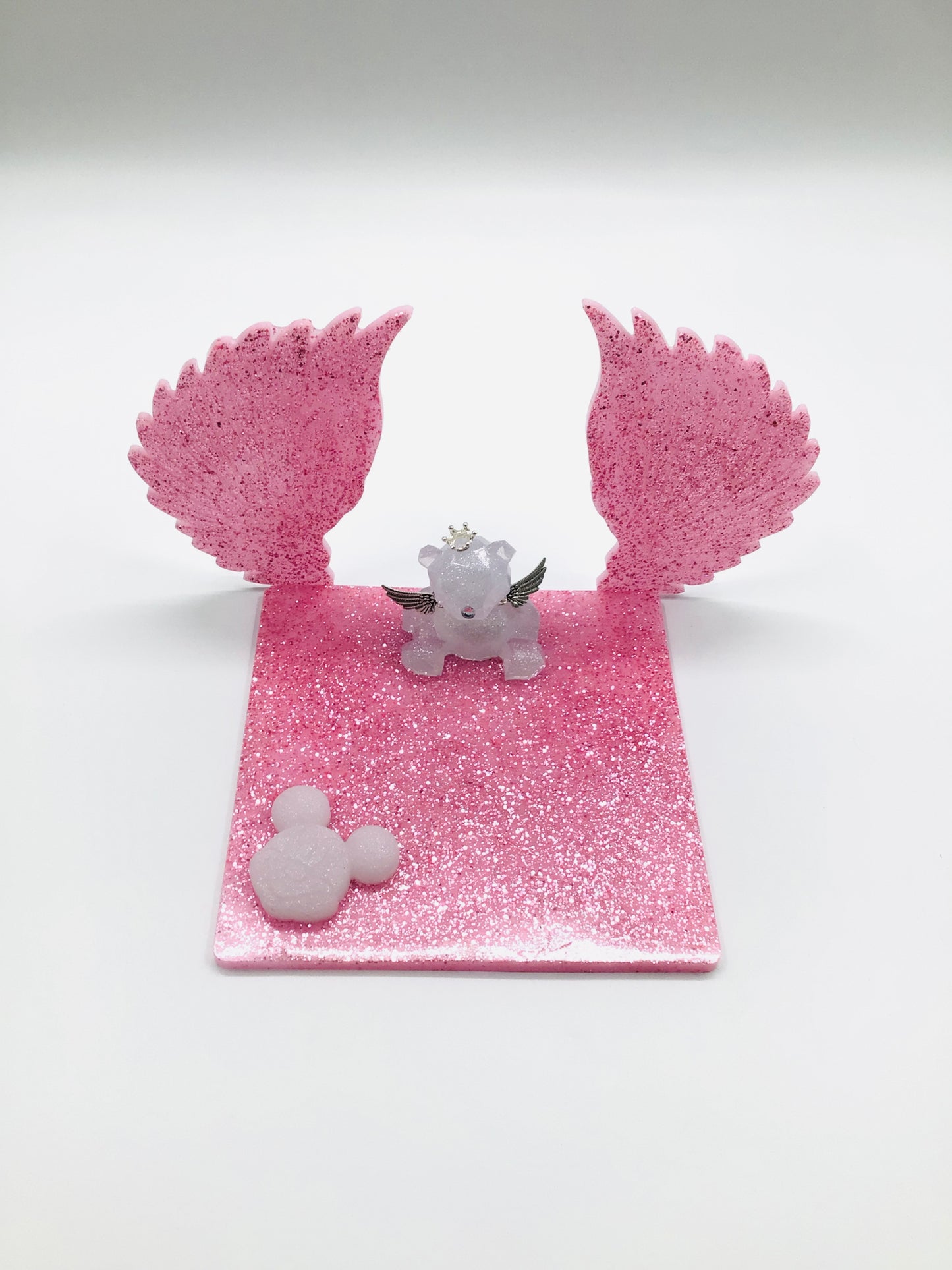 Pink glitter angel base