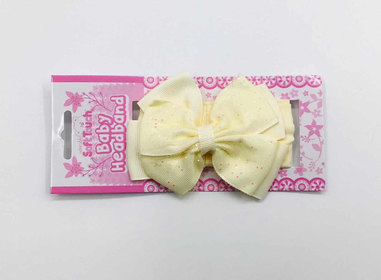 Baby girls lemon glitter headband