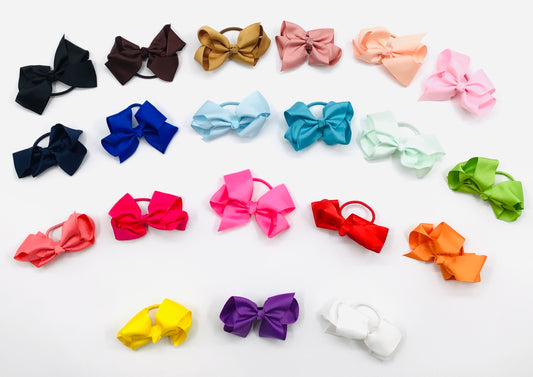 Girls hair band bows 4”