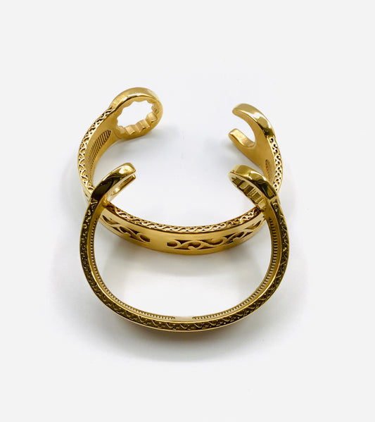 gold spanner bangle