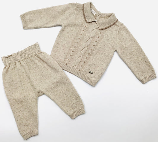 Boys beige Leoking 2pc set