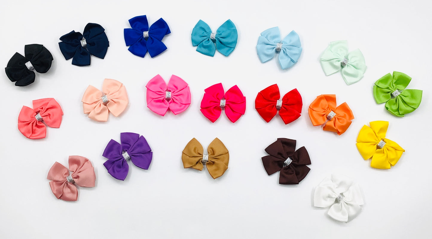 Girls hair clip glitter bow