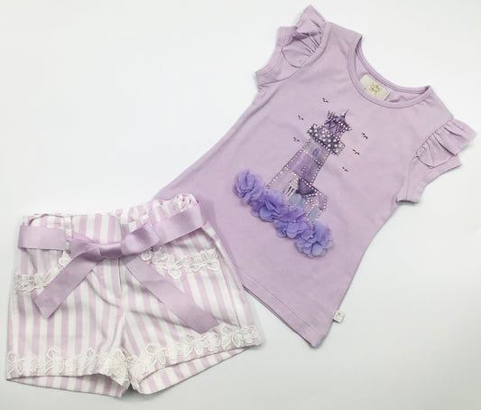 Girls caramelo lilac short set SALE