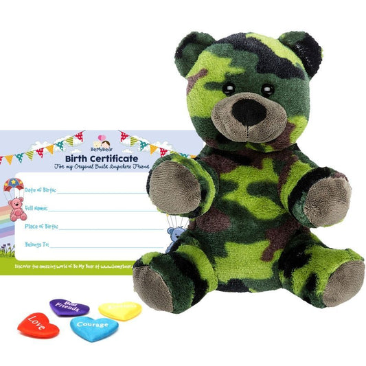 Camo Bear 8" Bear Skin build a bear full kit.