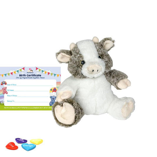 Clementine Cow 8" Eco Animal Skin build a bear full kit.