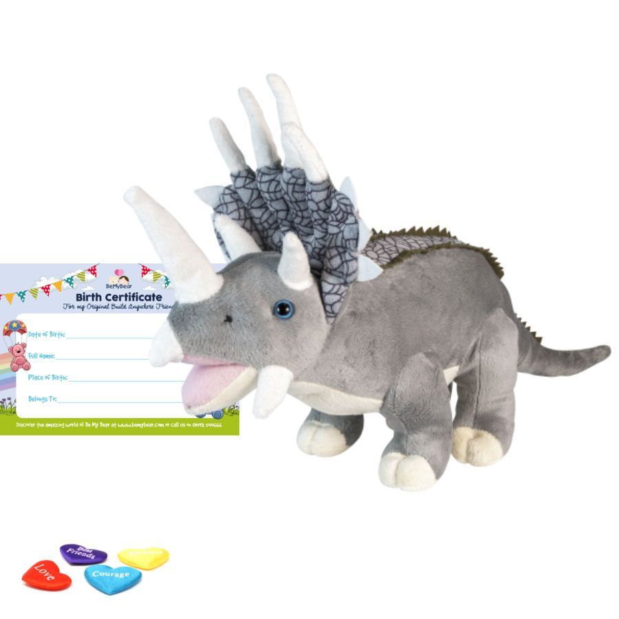 Cuddly Triceratops 16" Animal Skin build a bear full kit