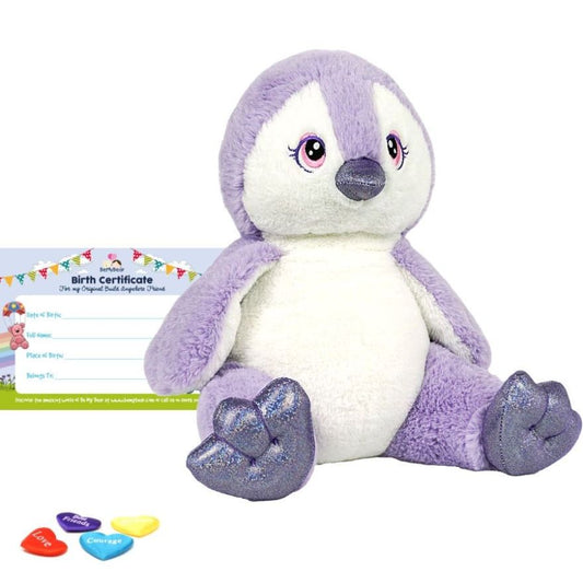 Purple Penguin 16" ECO Animal Skin build a bear full kit