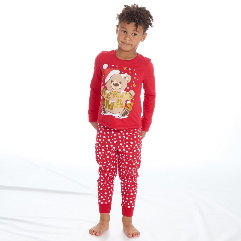 15C601: Infants Christmas Plush Fleece Lounge Set (2-6 Years) girls & boys