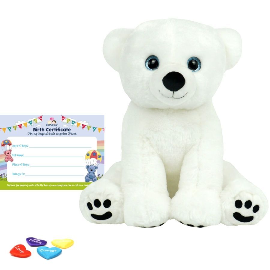 Polar Bear 16" Bear ECO Skin build a bear full kit