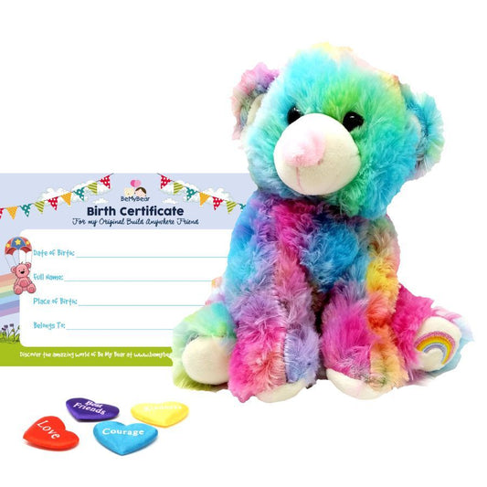 Rainbow Drop 8" Bear Skin build a bear full kit