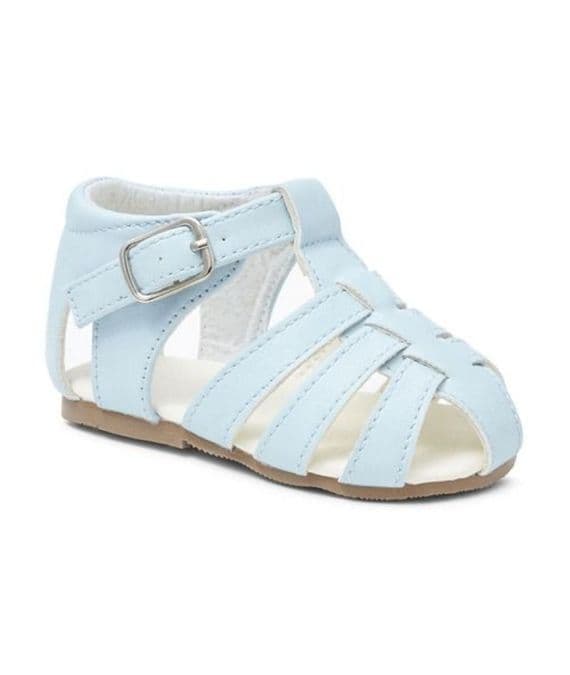 SALE - Sevva Boys Hard Bottom Matt Sandals - Light Blue