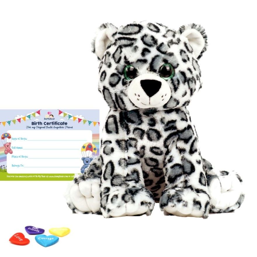 Eira Snow Leopard 16" Animal Skin build a bear full kit.